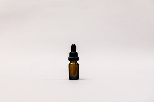 Gotario vidrio ámbar 10 ml con sello seguridad negro goma negra y pipeta