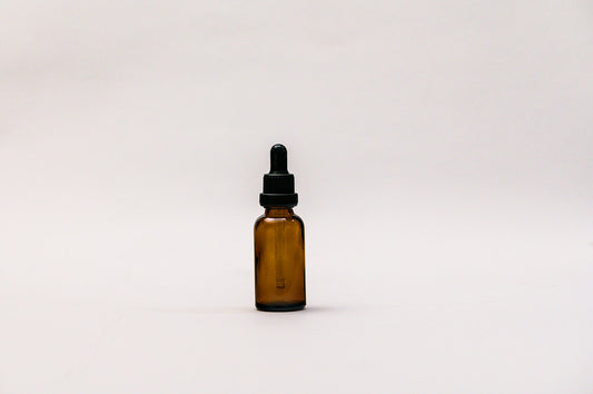Gotario vidrio ámbar 30 ml sello seguridad negro goma negra y pipeta