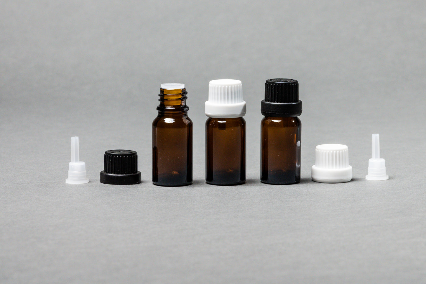 Gotario alemán vidrio ámbar 15 ml con inserto y tapa homeopática negra