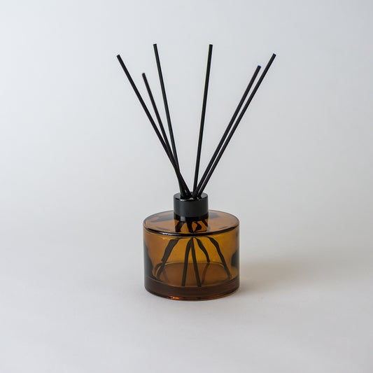 Mikado 150 ml difusor vidrio ámbar recto con tap. tapa n. varillas n.