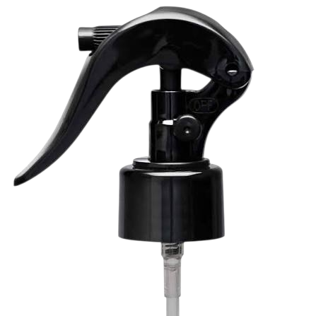 Mini Gatillo Negro Elegante Redondo 28/410 Atomizador Rociador Anillo Extra