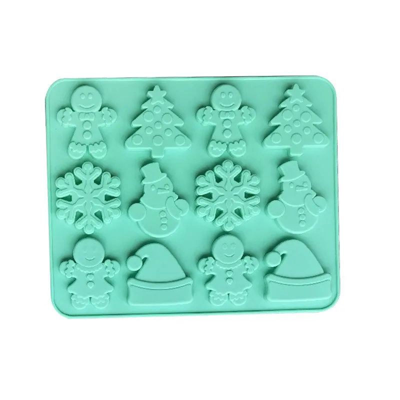 Molde Velas Silicona Figuras Navideñas
