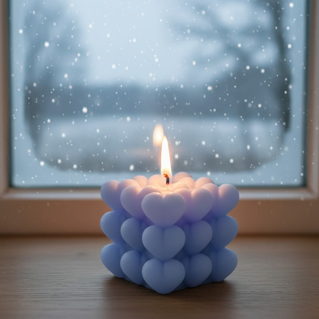 Molde Velas Silicona Corazones