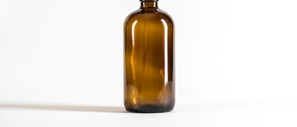 Botella 500 ml vidrio ámbar SOLO botella sin tapa ni válvula