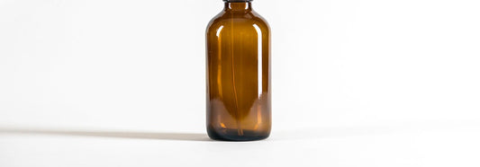 Botella 240 ml vidrio ámbar SOLO botella sin tapa ni válvula