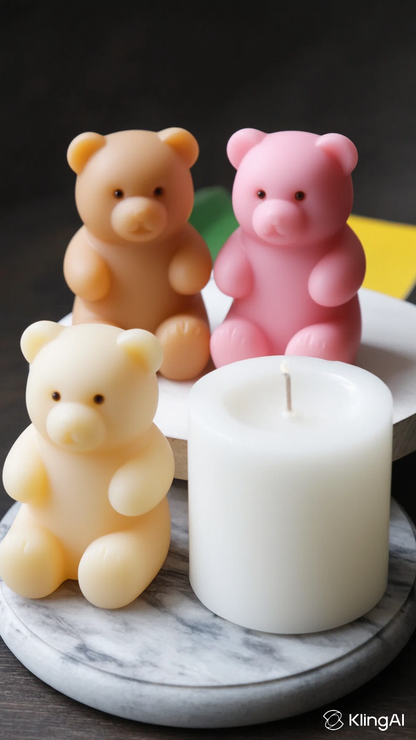 Molde Velas Oso Osito